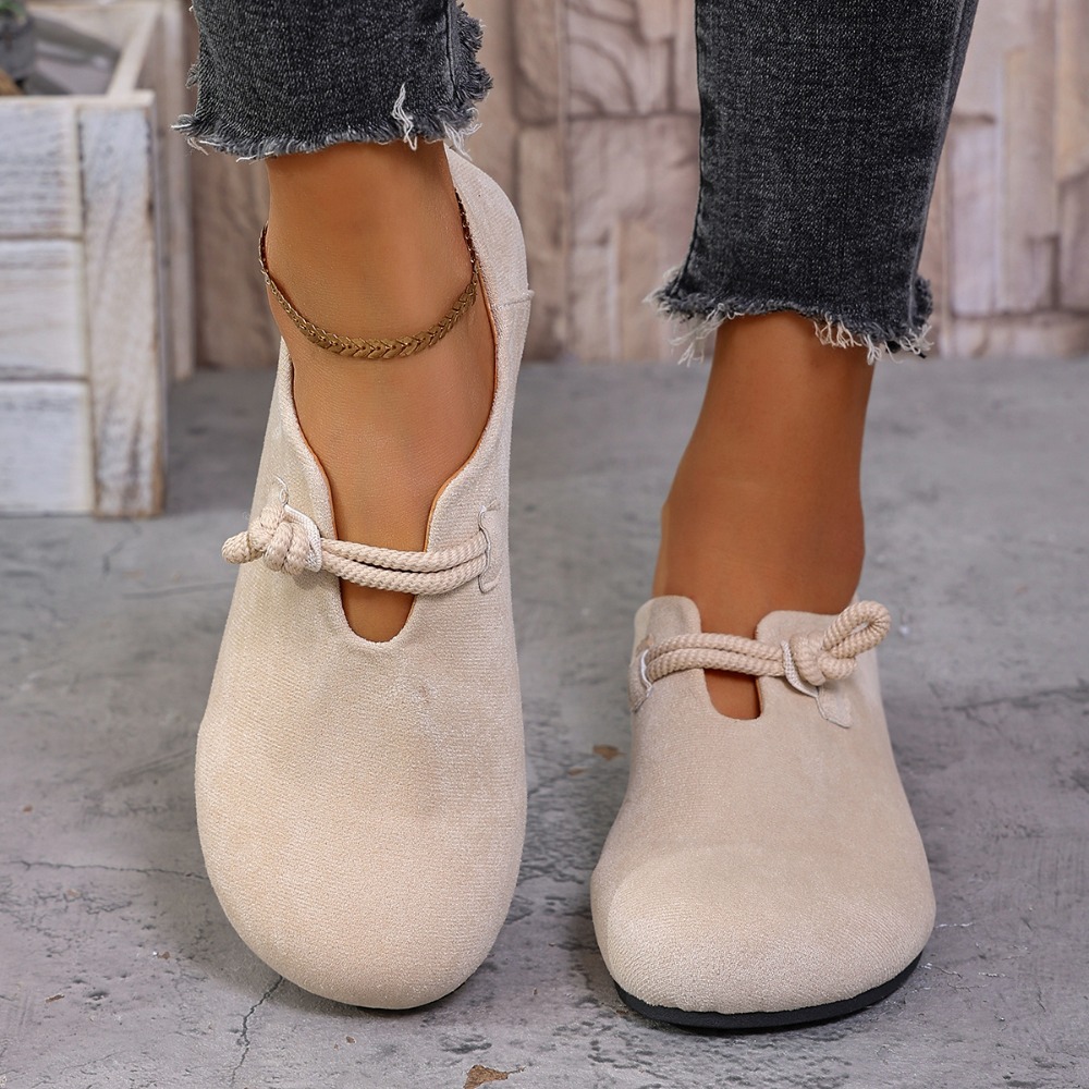 Women'S Shoes - Dames platte loafers met ronde neus,