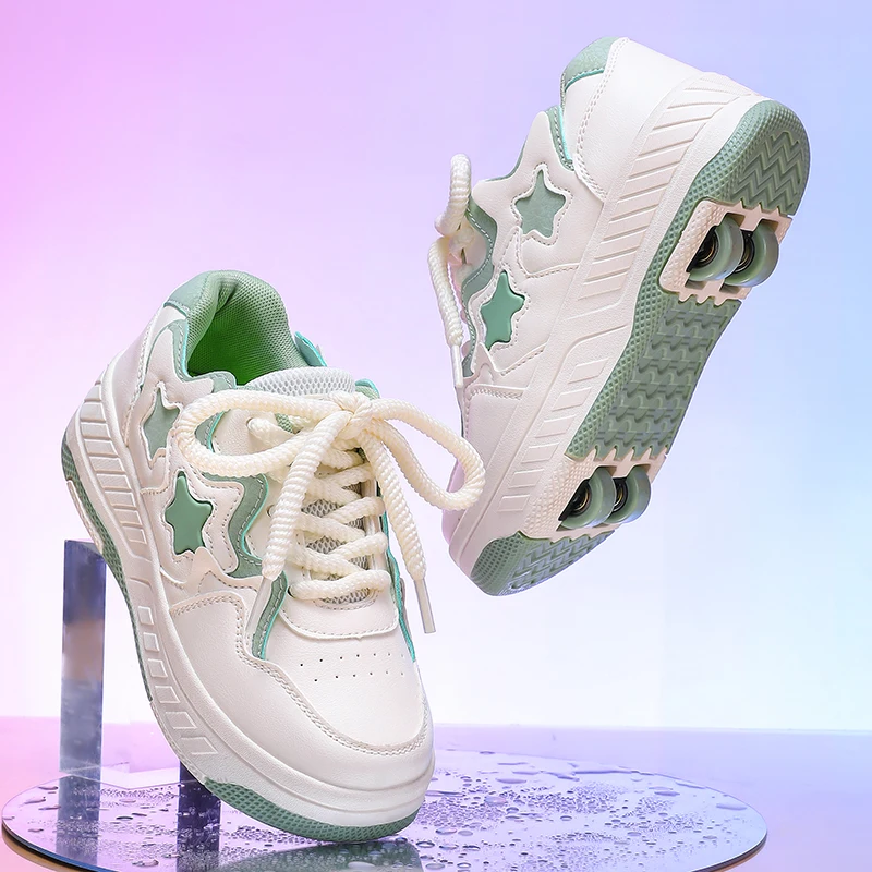 Running Shoes - Kinderschoenen, junior rolschaatsen, kindersneakers met twee