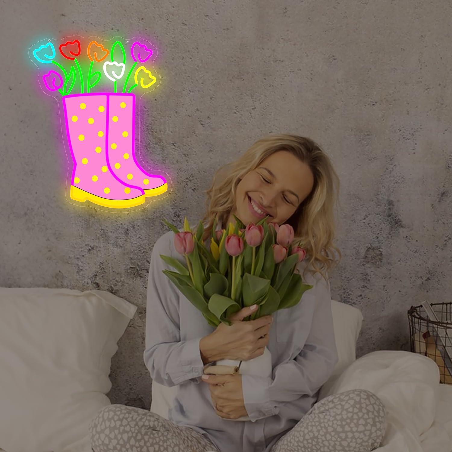 Lente Tulpen Regenlaarzen Neon - Boots recensie en prijs
